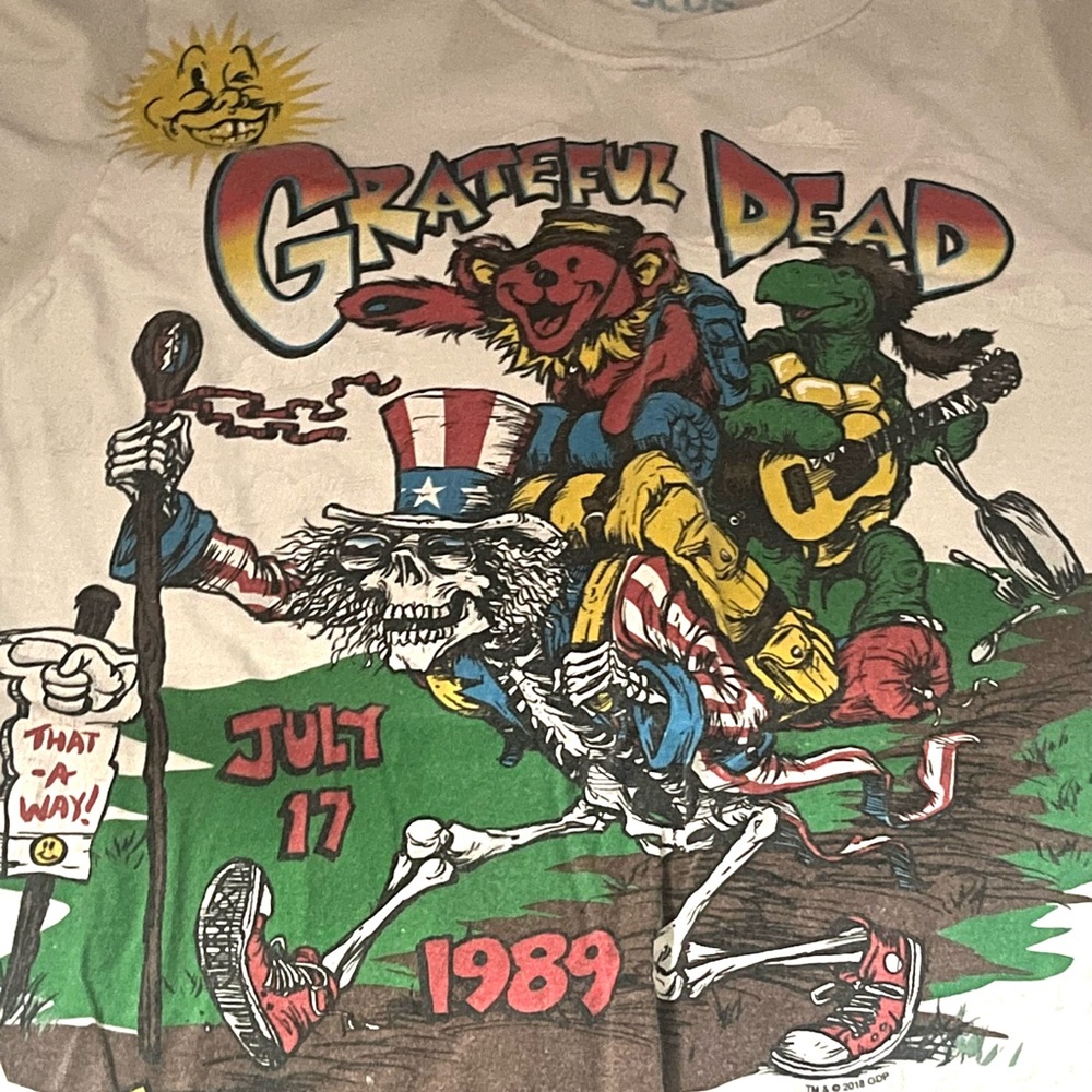 Liquid Blue Grateful Dead T shirt vtg inspired 1989 Alphine Valley men’s small